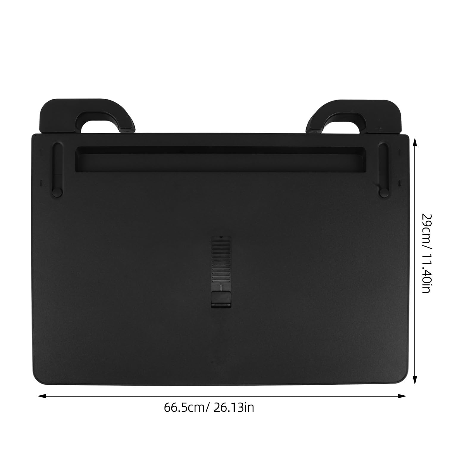 FOMIYES Vassoio per Volante Auto Nero in ABS Multifunzionale Pieghevole Compatibilità, per Lavoro e Viaggio Tablet e Laptop