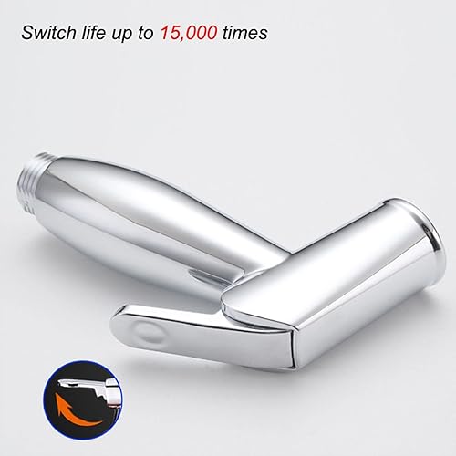 Miniatura 5 de Rociador de bidé de mano  Pulverizador Shattaf para bidé de inodoro para lavabo o inodoro  con manguera de 59 pulgadas y soporte de pared