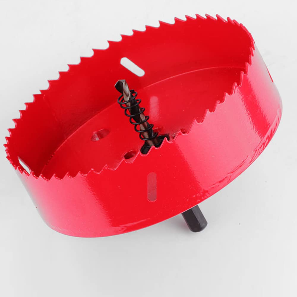 16-200mm HSS Acciaio Foratura Foro Sega Punta Trapano Taglierina Bi-Metallo per Alluminio Ferro Acciaio Inox Fai da Te Legno Taglierina Punte M42,120mm