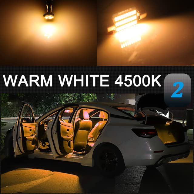 Automobiles - Canbus For Subarus Forester SH SJ SG SK 1998 1999 2006 2008 2009 2010 2011 2015 2016 2019 Accessories Interior Lights LED (Warn White 4500K Forester (03-08) 9P)