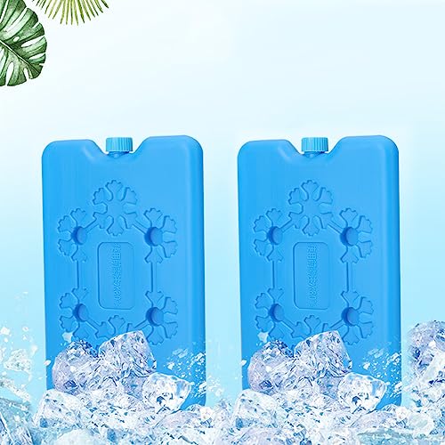 Lot De 4 Blocs Réfrigérants Réutilisables - 16x11x1.2 Cm - Pains De Glace Pour Glacière, Sac Isotherme, Boîte à Lunch
