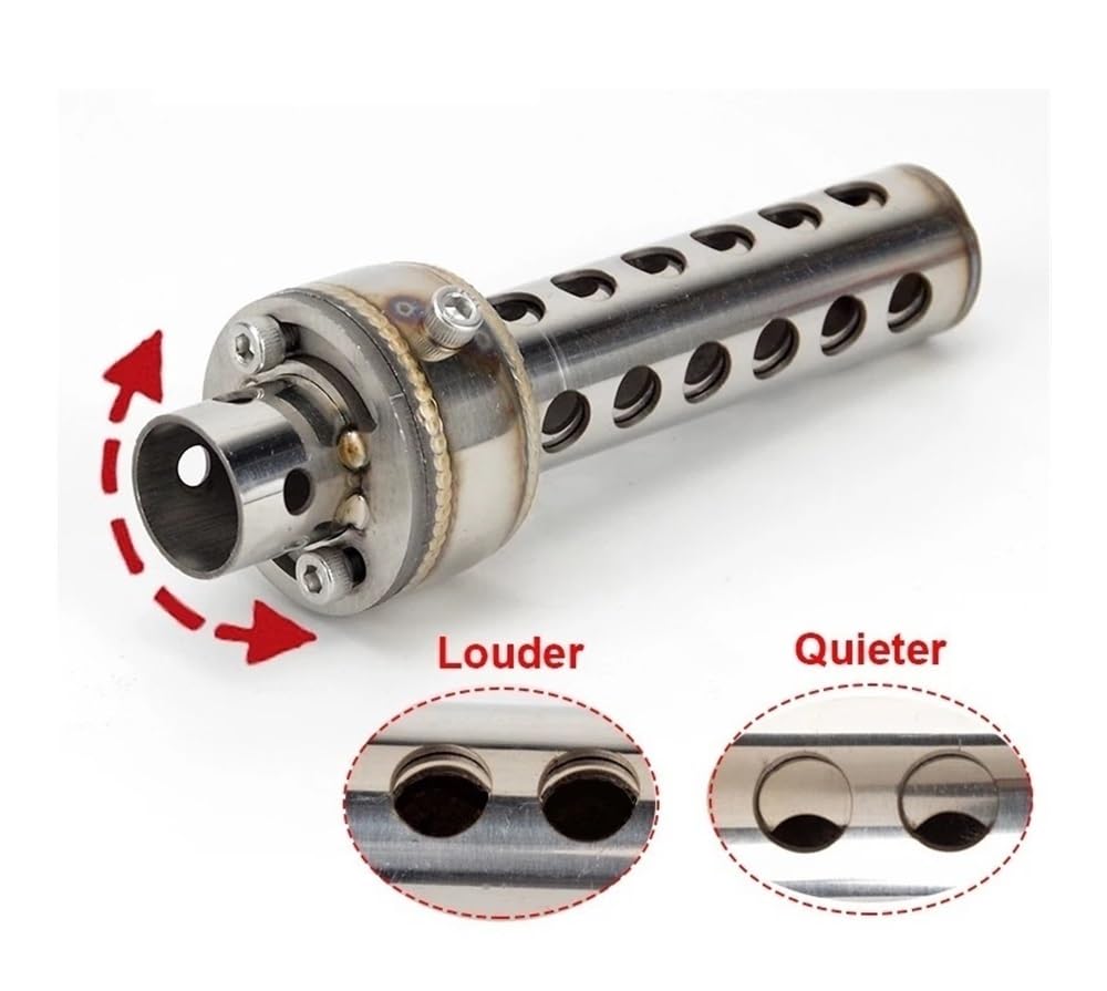 Auspuffrohre Rotierender, Verstellbarer Motorrad-Autoauspuff 48 Mm DB-Killer-Schalldämpfer Schalldämpfer Sound Reducer Universal