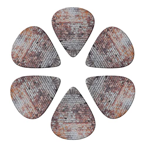 Lot de 6 médiators muraux imprimés en briques vintage pour guitare acoustique et électrique avec boîte de rangement - Les Beatles, Paul McCartney, John Lennon, RIngo Starr, George Harrison Lot de 6 médiators muraux imprimés en briques vintage pour guitare acoustique et électrique avec boîte de rangement – Image 5