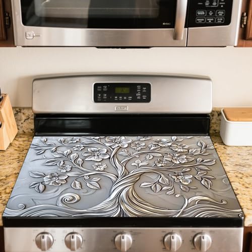 Image of Nuxovilar Silver Tree Stove Cover Diatom Mud 20.47x28.34 In