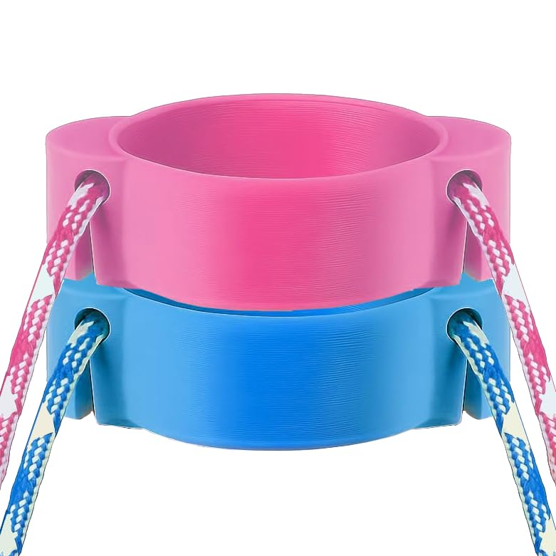 Shower Push Button Holder Lock, Hands-Free Shower Attachment for Gym, Swimming Pool, Campsite, Caravan Park, Spa, Leisure Centre & Public Showers, Durable, Easy Installation (Pink + Blue (2 Pack))