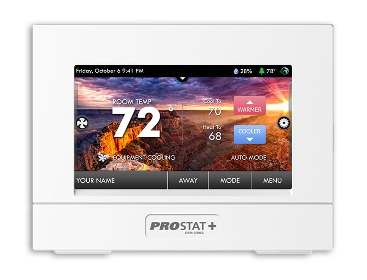 ProStat PSP4273RT Smart Thermostat Wi-Fi Touchscreen, 7-Day Programmable | 4 Heat / 2 Cool, Humidity Control, wifi thermostat, home thermostat, smart thermostats for home, thermostat for house