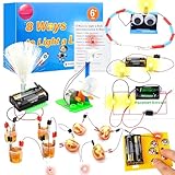 STEM Electric Circuit Kit for Kids Ages 8-12, Educational STEAM Kids Circuit Building Kits Electricity Toys, Electrical Circuits Science Project Light Bulb Experiment Boys Girls Electronic Activities