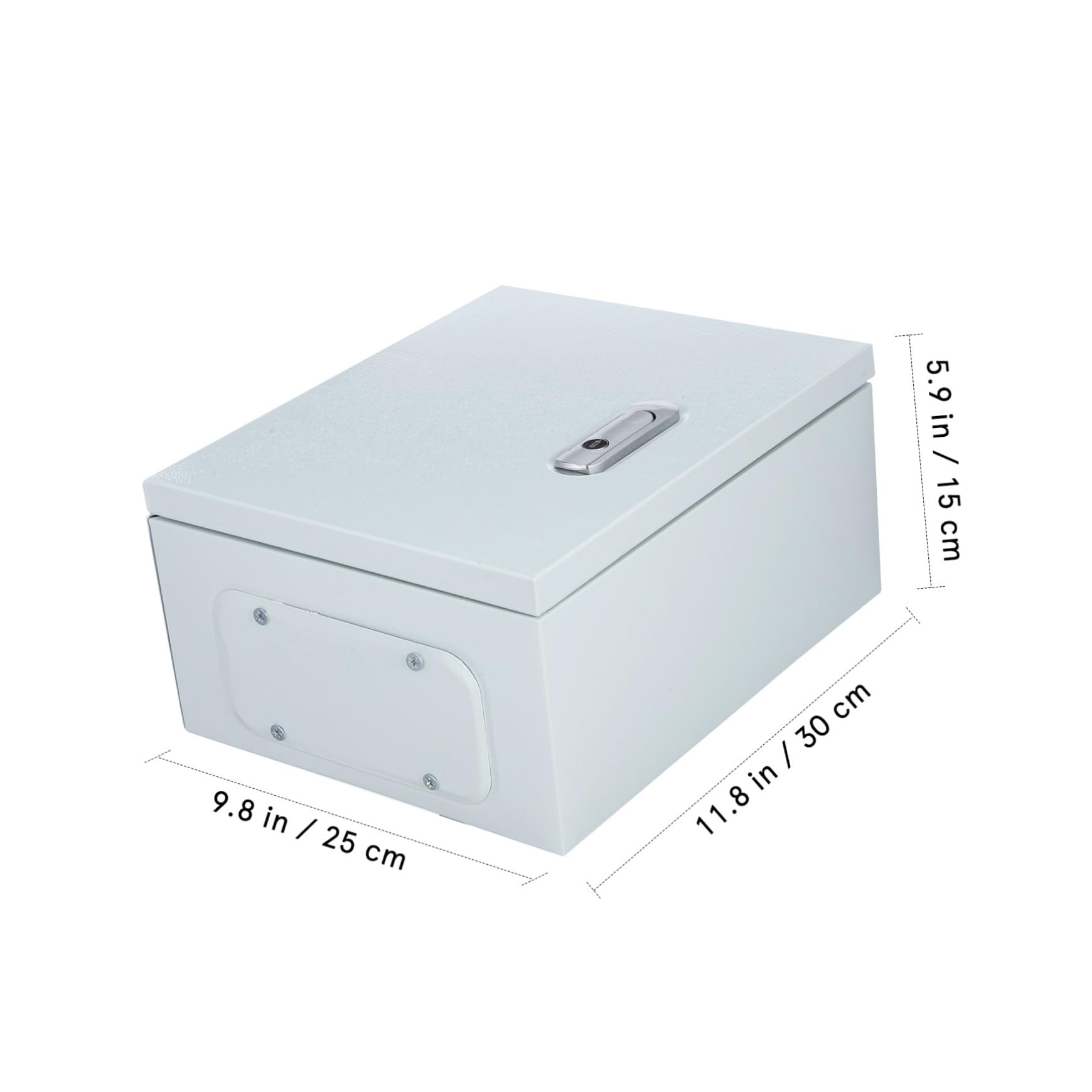 Alipis Wetterfeste und Langem Schloss für Elektrische Komponenten Metall Elektrobox aus Edelstahl Spritzwassergeschützt mit Verstärktem Gehäuse für Außenbereich und Hochleistungsgeräte