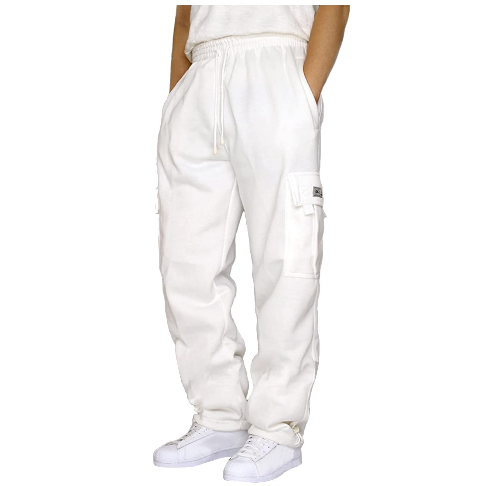 Halfword Heren Chino Cargo Joggers Joggingbroek Baggy Slim Fit Sweatpants Sport Trainingspak Broeken Casual Joggingbroek, groen, XL
