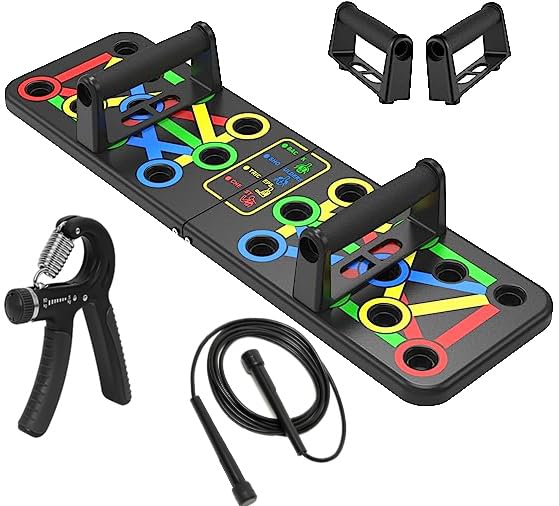AEREX Push Up Board Foldable 11 in 1 Push Up Bar, Push Up Training Equipment for Men & Women (Pushup Board Hand Grip and Juamping Rope) Combo (B0CNRTKG96) Amazon Price History, Amazon Price Tracker