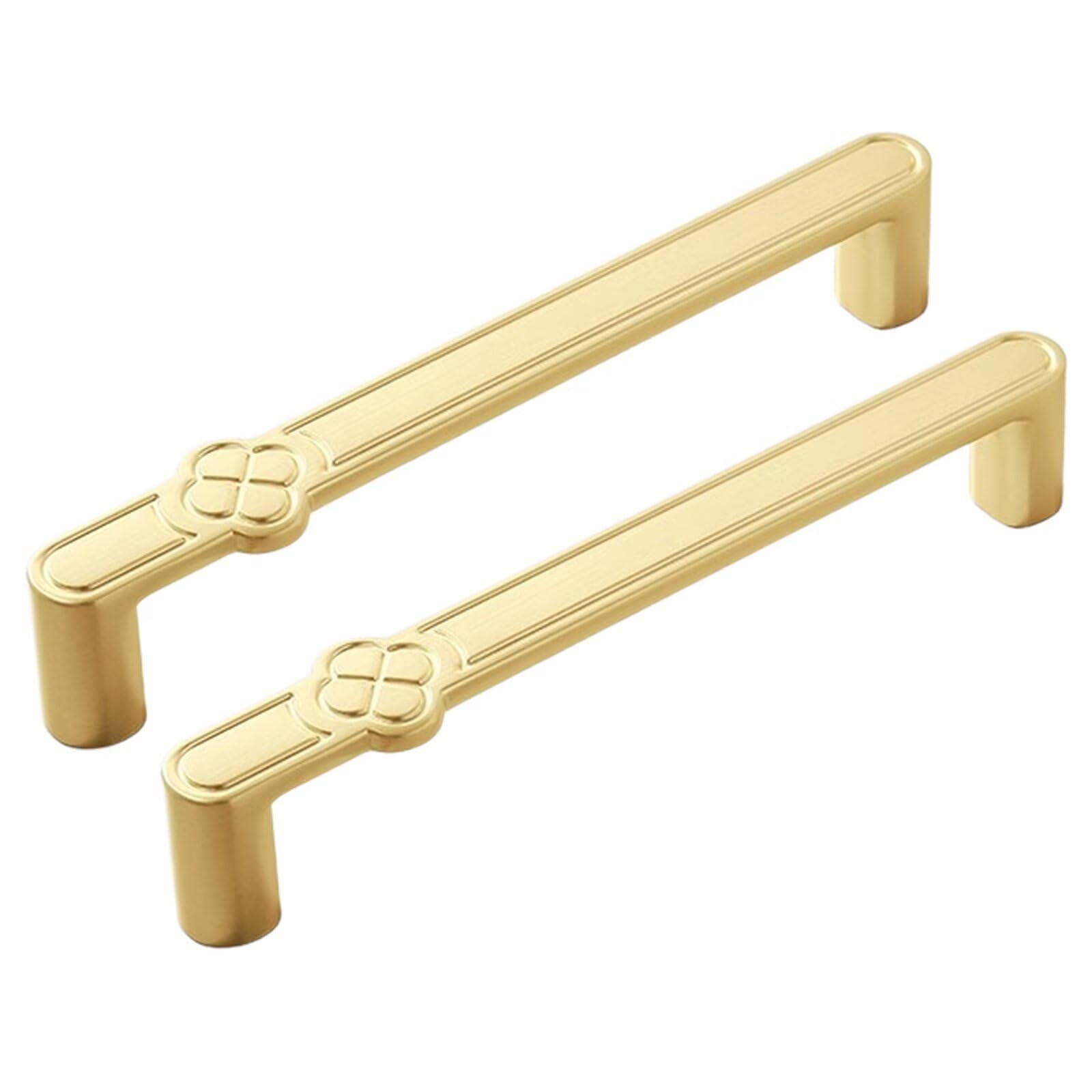 TYYCKJ 2 Pack Cabinet Pulls Wardrobe Drawer Handles, Door Knob for Kitchen Bathroom Closet Cupboard Dresser Pull Hardware 128mm Hole Centers Furniture Handle with Screws