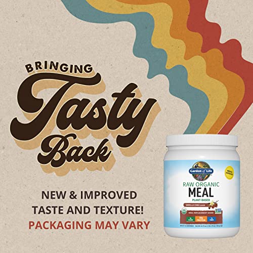 Garden of Life Meal Replacement Vanilla Chai Powder, 14 Servings, Organic Raw Plant Based Protein Powder, Vegan, Gluten-Free 16 Ounce - Image 3