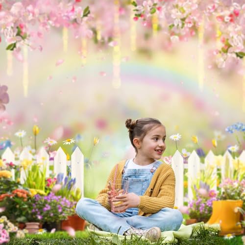 Fondo Fotográfico Floral Primavera 7x5ft AIBIIN miniatura 3