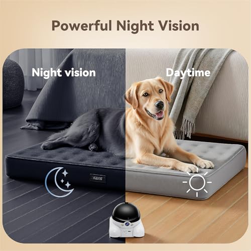 DreamBee Security Indoor Camera 1080P Dual Lens,Robot Camera on Wheels Movable with 2-Way Talk,Distance Bot with Night Vision,Blinky Bot App Control for Home Security/Cats/Dogs/Baby/Elderly - Image 8