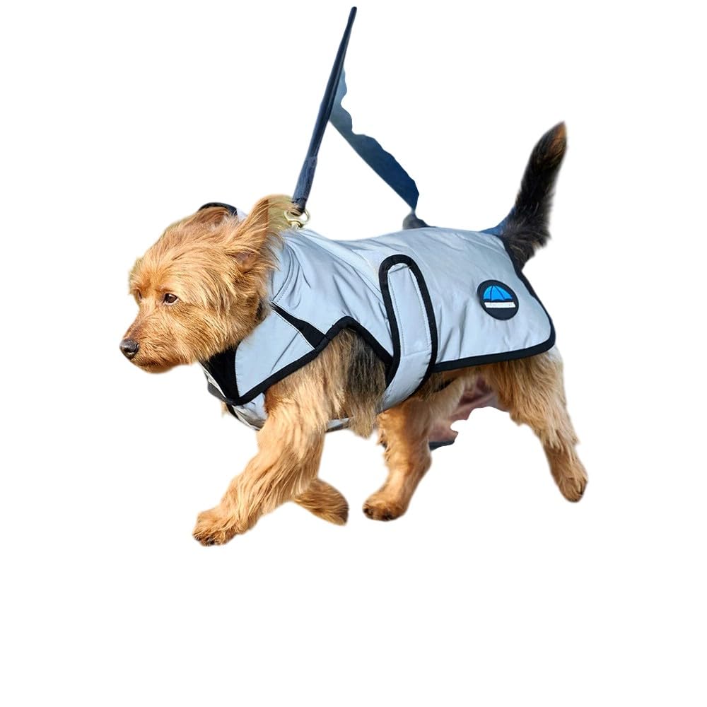 Weatherbeeta 2025 Comfitec Reflektierend Spritzwasserdicht Hund Mantel 1029047 - Silver