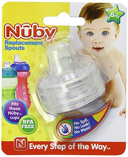 Nuby 2-Pack Replacement Silicone Spouts for Select Cups