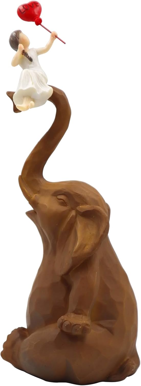 Biobasedon Elephant Statue Home Decor Elephant Gfits for