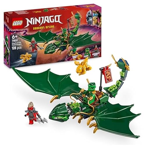 LEGO Ninjago Dragón Verde del Bosque de Lloyd de Juguete para Construir, Juego Ninja con 2 Minifiguras con Catana y Armas, Regalo para Niños y Niñas de 6 Años o Más 71829 | Ya disponible en tu tienda friki favorita! En mundofriki.es!
