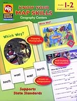 Know Your Map Skills Geography Centers, Grades 1-2 0837480655 Book Cover