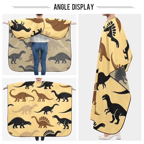 Capa para Corte de Cabello con Diseño Dinosaurio Impermeable miniatura 4