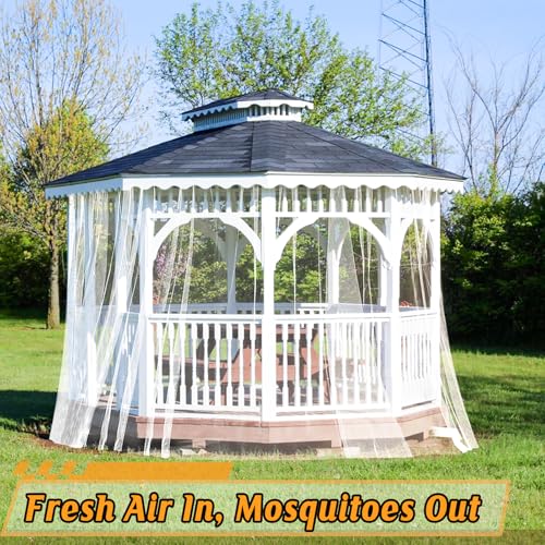 Image of 33x10ft Ultra-fine Mesh Mosquito Net, Patio Screen Netting, 1Pc White | Breathable, Easy to Cut, Bird Insect Pest Bugs Barrier, Outdoor Garden /Balcony /Porch /Raised Beds /Tree Protection