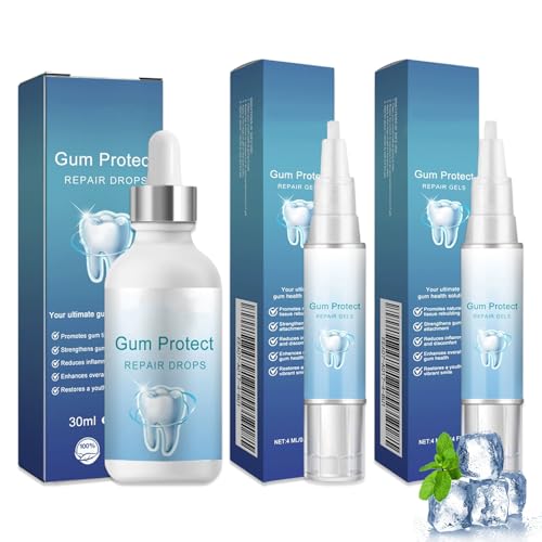3 PCS Mullend Gum Repair Gel Mullend Teeth Repair Gel Gum Protect Repairs Gels Natural Toothpaste Nursing for Fresh Breath Oral Care