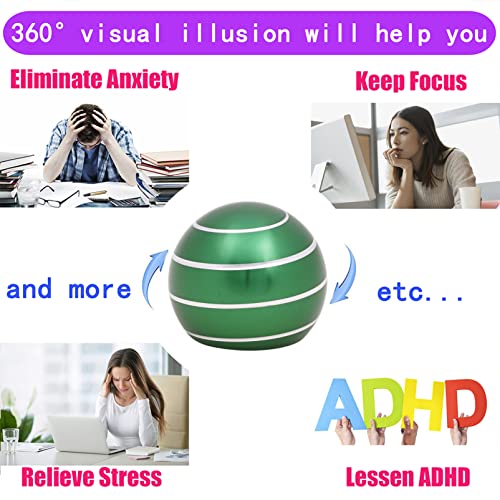 Image of Desk-Kinetic-Toys Cool-Gadgets for Fidget: Cool-Stuff Thing Game Toy for Adult Teen Children Kid, Stress Relief Optical-Illusion Gifts for Office School Home Man Women Christmas Spinning 300 Seconds