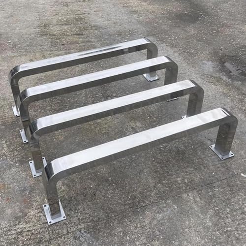 Barrera de estacionamiento de seguridad de acero inoxidable, bloqueador de entrada de acero inoxidable para seguridad vial, barrera de estacionamiento reflectante de acero inoxidable, bloqueador de