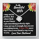 Love Knot Necklace Gift for Wife Beautiful Birthday or Christmas Gift for Wife Christmas Gift for Wife, Gift For Her From Husband, Soulmate Gift (Standard Box)