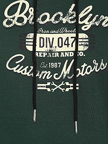 Image of Deniklo Mens Polyester Hooded Neck Sweatshirt