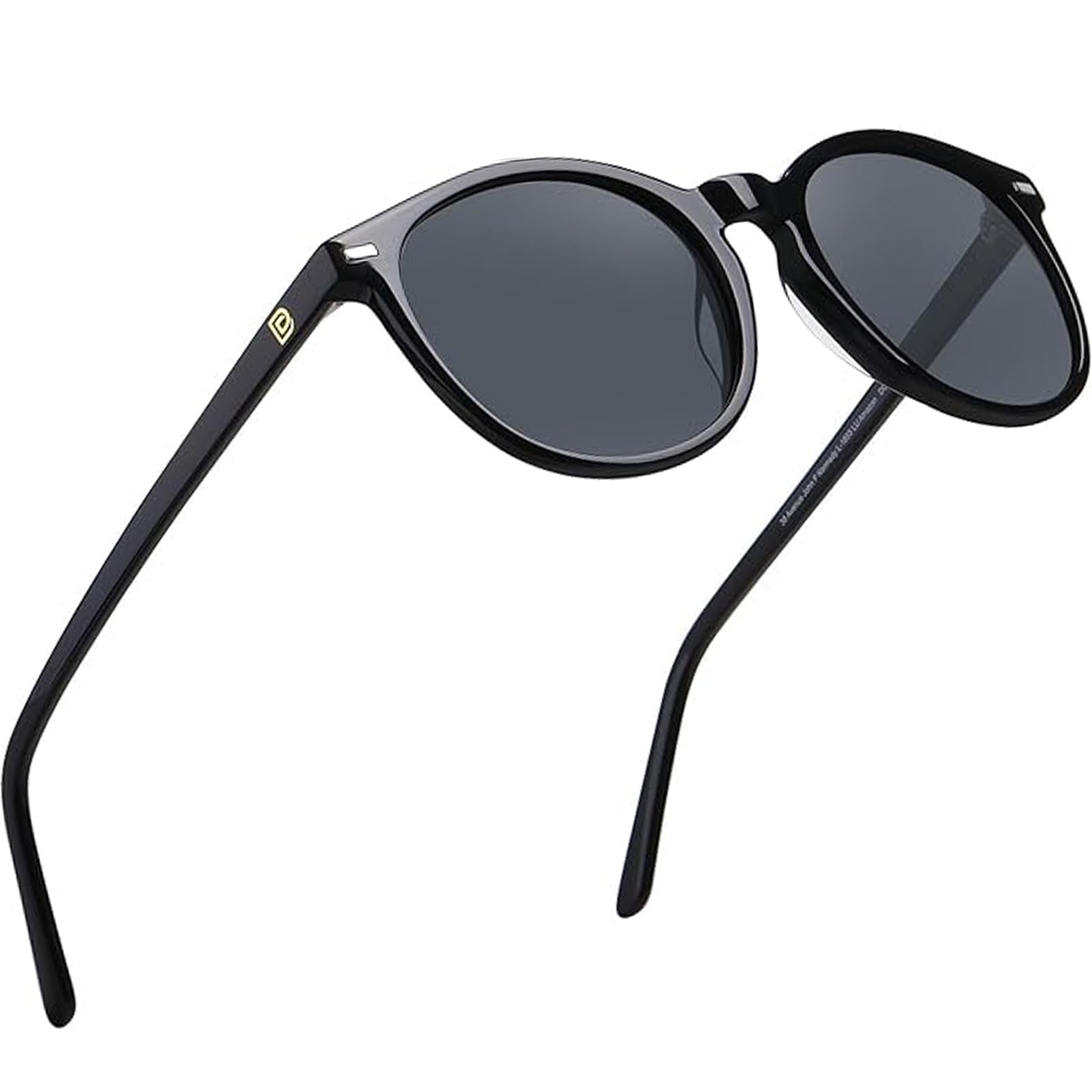 DUCO Retro Polarisierte Damen Sonnenbrille Vintage UV400 Schutz Sonnenbrillen Leichtgewicht Acetat Rahmen 1230