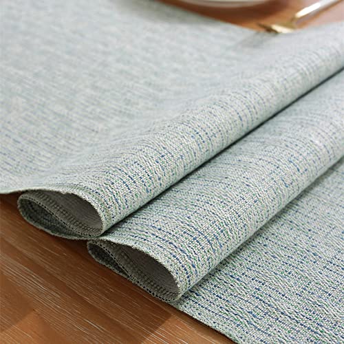 Comfeeling Coastal Table Runner Sky Blue, 13×60 Inch Rustic Farmhouse Table Runners For Nautical Dining Coffee Table Dresser Runner #TOP2
