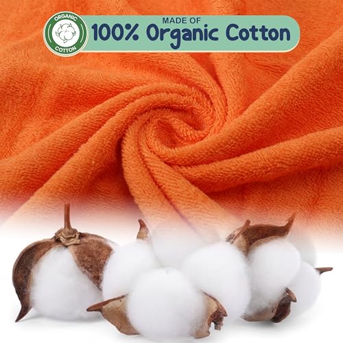 Image of Mother's Choice Baby Towels 100% Organic Cotton 3D Fox Hooded Design, Oeko-TEX Certified, Ultra-Soft Absorbent Hooded Bath Towel for Newborn, Gender Neutral (Fox)