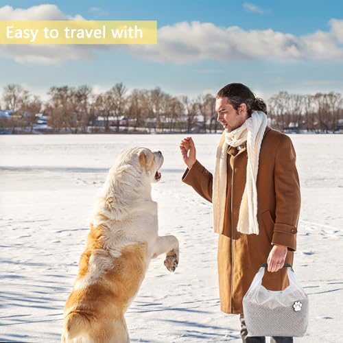 Hundefutter-Reisetasche, Reisebehälter für Hundefutter, 2 Stück, wasserdicht, 10 kg, perfekt für Campingausflüge, Hundepensionen und Wochenendausflüge