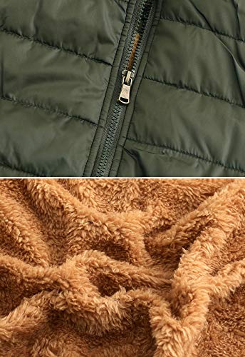 Image of Spanye Men's Casual Vest Padded Puffer Jacket Vests Stand Collar Plus Size Warm Sleeveless Coat