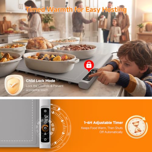 FEPPO Warming Mat for Food, 36"x16" Electric Food Warming Mat 500W by FEPPO - Used condition - Image 6