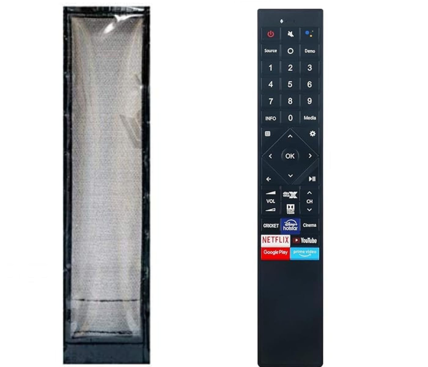 LUNAGARIYA®, Protective Cover for VU LED LCD TV Remote PU Leather Cover Holder Netflix ERF6D62V ..(Before Placing Order Compare The Dimensions of Product) LUNAGARIYA®, Protective Cover for VU LED LCD TV Remote PU Leather Cover Holder Netflix ERF6D62V ..(Before Placing Order Compare The Dimensions of Product)