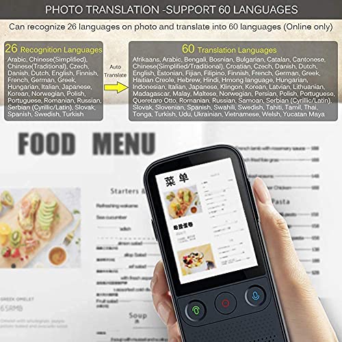 Traductor de idiomas bidireccional con cámara para entender menús y carteles 7