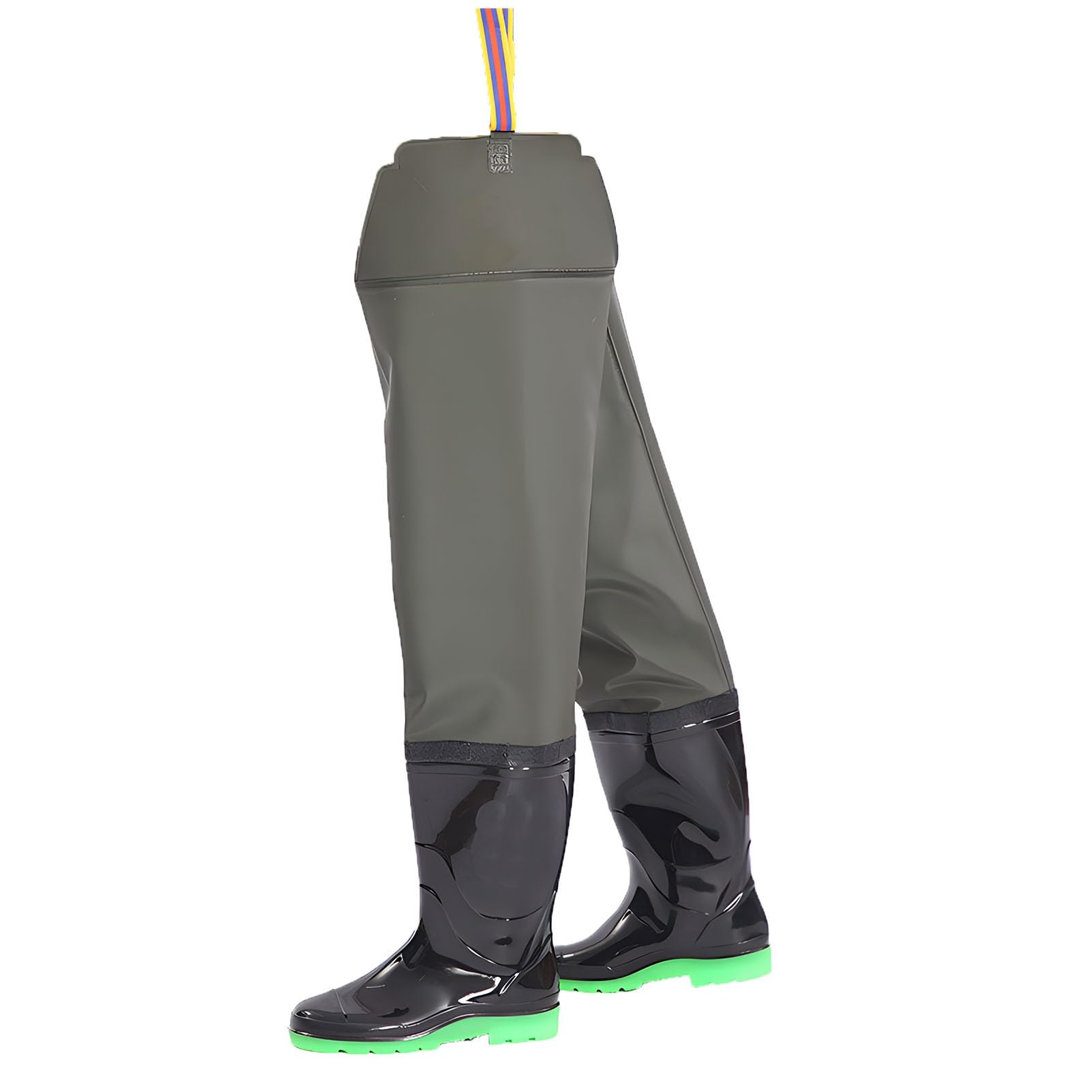 Stivali di Gomma Impermeabili per trampolieri dell Pantaloni da Pesca in Nylon a 2 Strati, Resistenti e Non Facilmente deformabili, for la Caccia, Le paludi e i Laghi(10)