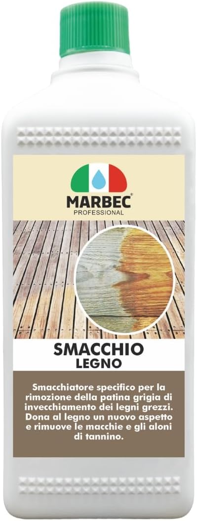 Marbec - SMACCHIO LEGNO 1LT | Stain remover for aged and stained wood
