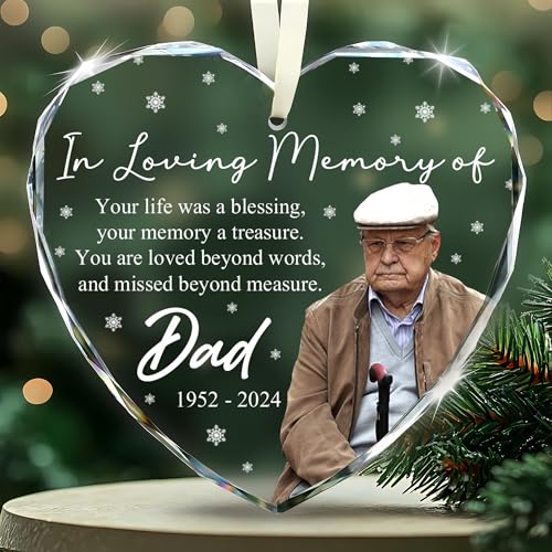 Fastpeace Personalized Memorial Ornament – Custom...
