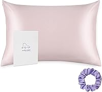 Vista 17 de ALASKA BEAR Funda de almohada, de seda natural, hipoalergénica, 19 mommes, 600 hilos, 100% seda de morera, tamaño estándar, con cierre de cremallera
