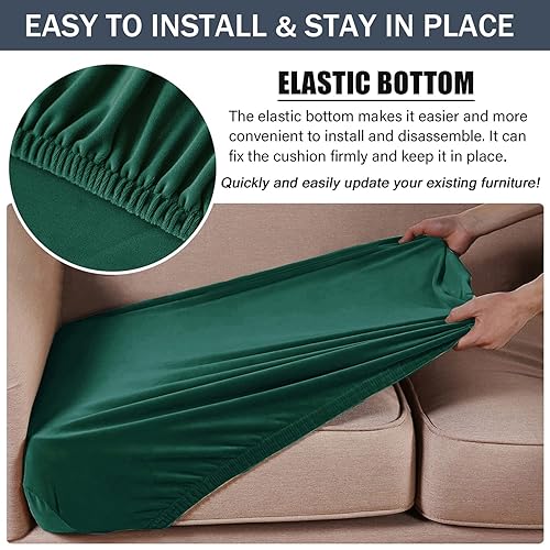 Housses de canapé velours extensible universelles 3 pièces A