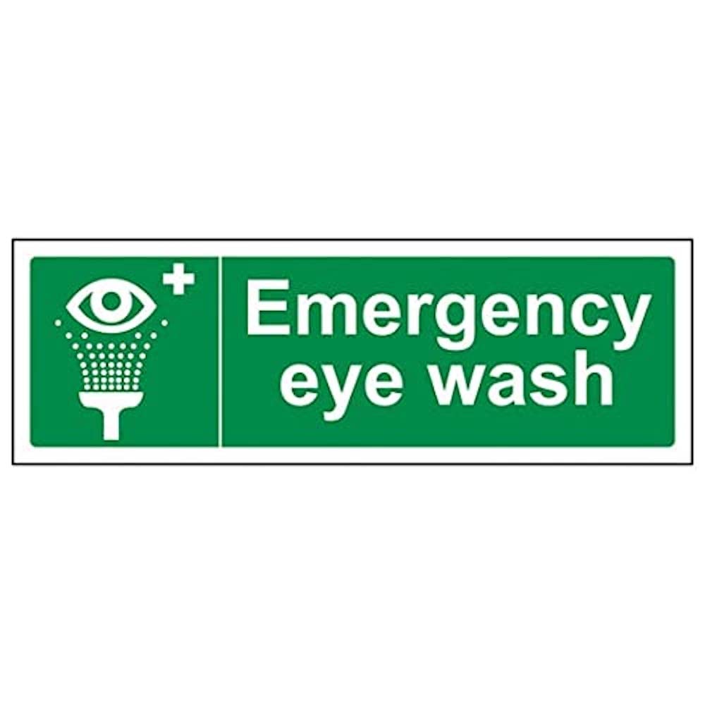 V Safety Eco Friendly Safe Condition General - Emergency Eyewash - 300 X 100mm, Multi, 300x100mm