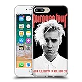 Head Case Designs sous Licence Officielle Justin Bieber Purpose Poster Tour Merchandise Coque en Gel [Qualité Militaire] Compatible avec Apple iPhone 7 Plus/iPhone 8 Plus Et Compatible avec MagSafe