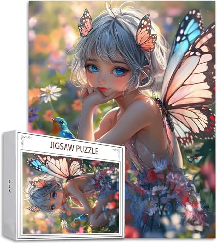 Puzzle 5000 Piezas Ángel Rompecabezas para Adultos, un Rompecabezas Desafiante, Juegos de Puzzle para Toda la Familia, Letras en la Parte Posterior, Decoración del Hogar, Regalos Navidad Chica H-746