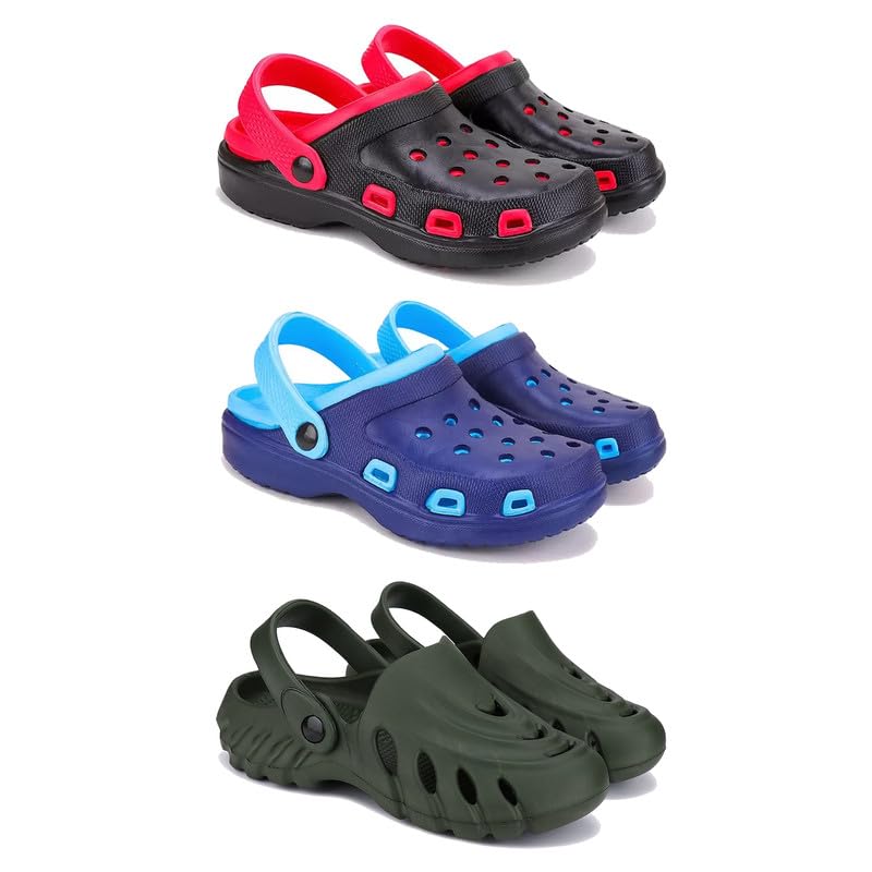 Lightweight Classic Clogs || Sandals with Slider Adjustable Back Strap for Men-Combo(3)-3017-3019-3135-image-48