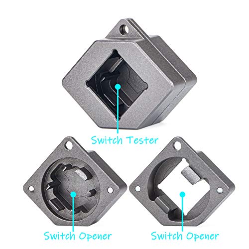 New Fashion Kingdom Aluminum Alloy Switch Opener Switch Tester Mechanical Keyboard Keycaps Lubricate Aluminum For Cherry Gateron And Kailh Switches With Metal Magnet - Gray #TOP1