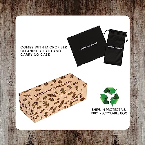 Premium Wood Sunglasses | Polarized & UV Protection | Flat, One-Piece, Mirrored Lens | Eco-Friendly4
