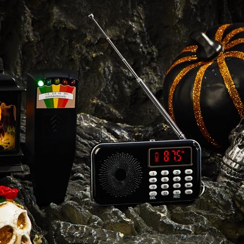 Image of Relaxweex 2pcs Ghost Hunting Equipment Kit Include 1 Pcs LED EMF Meter Magnetic Field Ghost Hunting and 1 Pcs Ghost Radio Ghost Hunting Device for Electromagnetic Paranormal Investigations